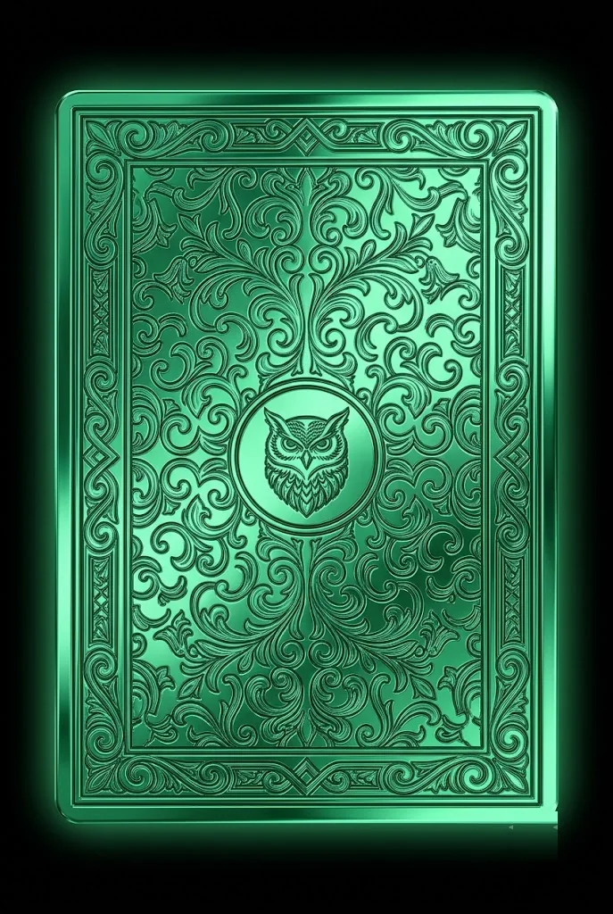 The card back, damascened